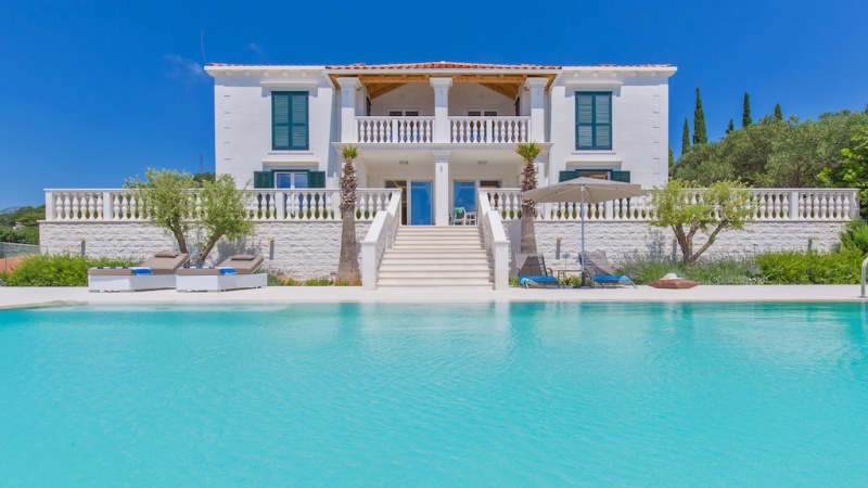 Vila, turistički smještaj Dubrovnik, Orašac, vila sa bazenom, vila s bazenom, 10 osoba, 5 spavaćih soba, luksuzna vila