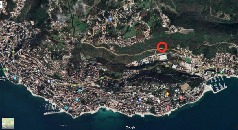 prodaja, zemljište, Crna Gora, Herzeg Novi, Meljine, građevinsko zemljište