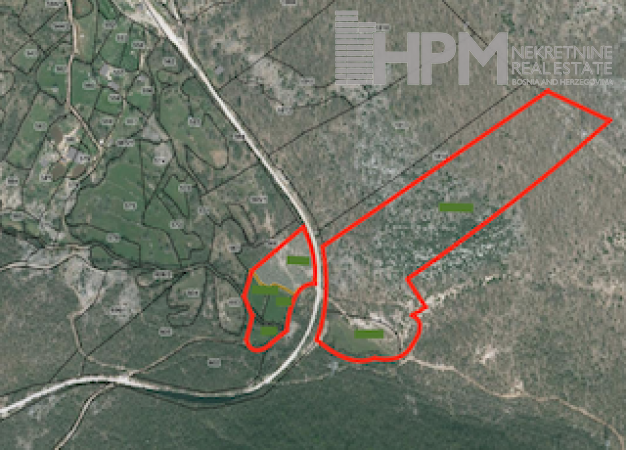 prodaja, zemljište Trebinje, Lastva, Jazina, Grančarevo