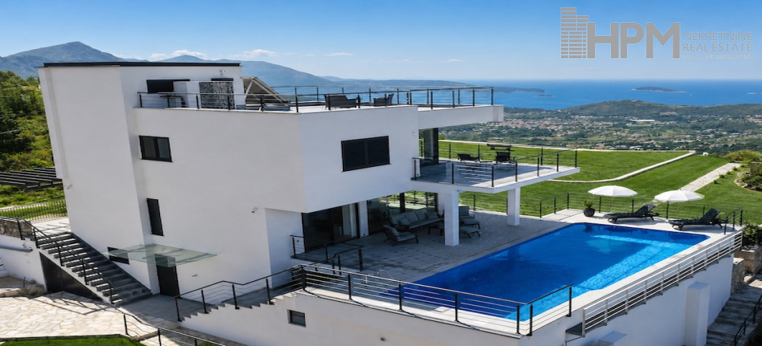 PRODAJE SE: IVANICA (BiH) KOD DUBROVNIKA – LUKSUZNA VILA SA BAZENOM I SPAKTAKULARNIM POGLEDOM NA DUBROVAČKU RIVIJERU prodaja, vila, vila sa bazenom, Ivanica, Ravno, Dubrovnik
